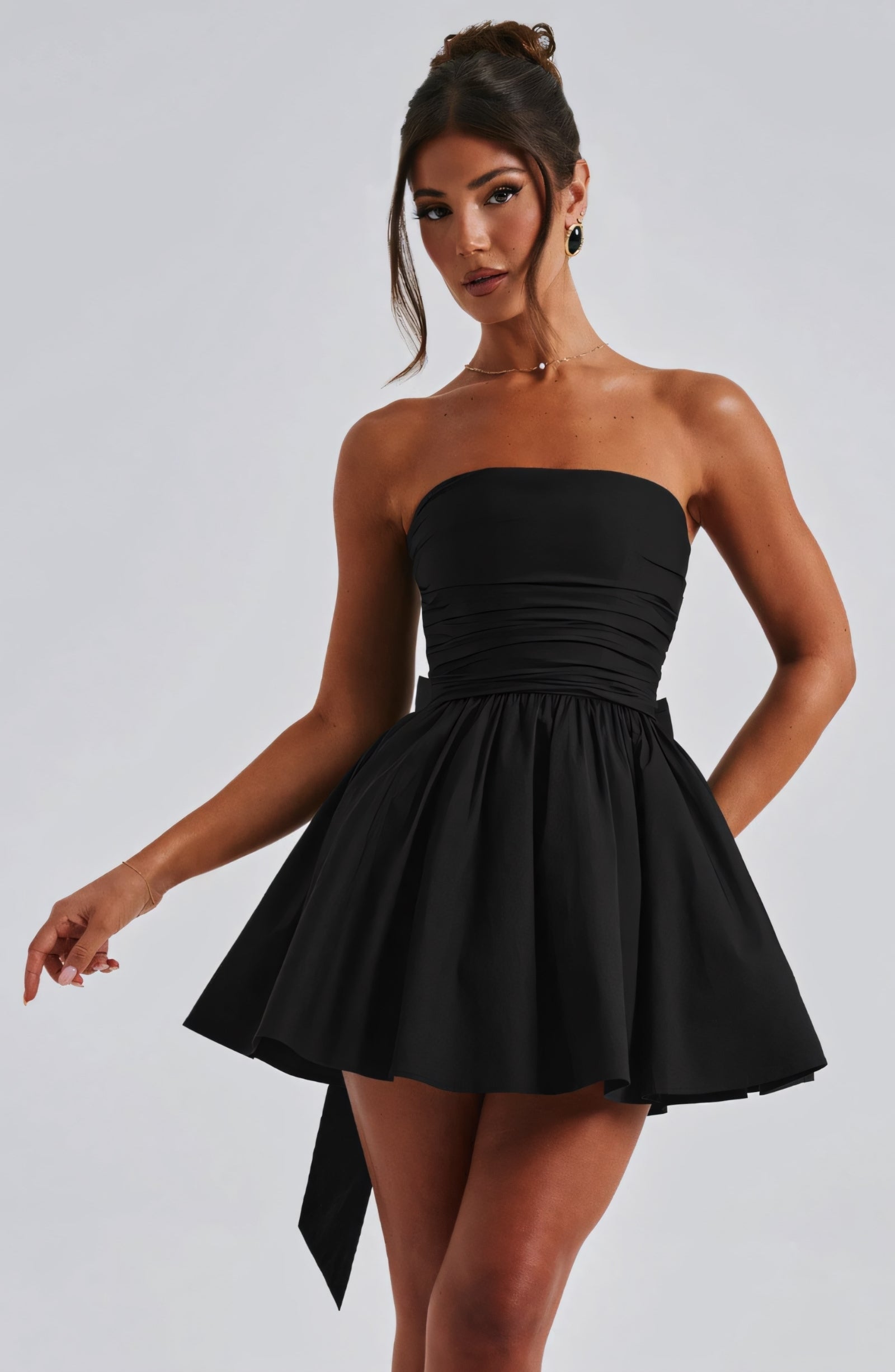 CHARLOT MINI DRESS - BLACK