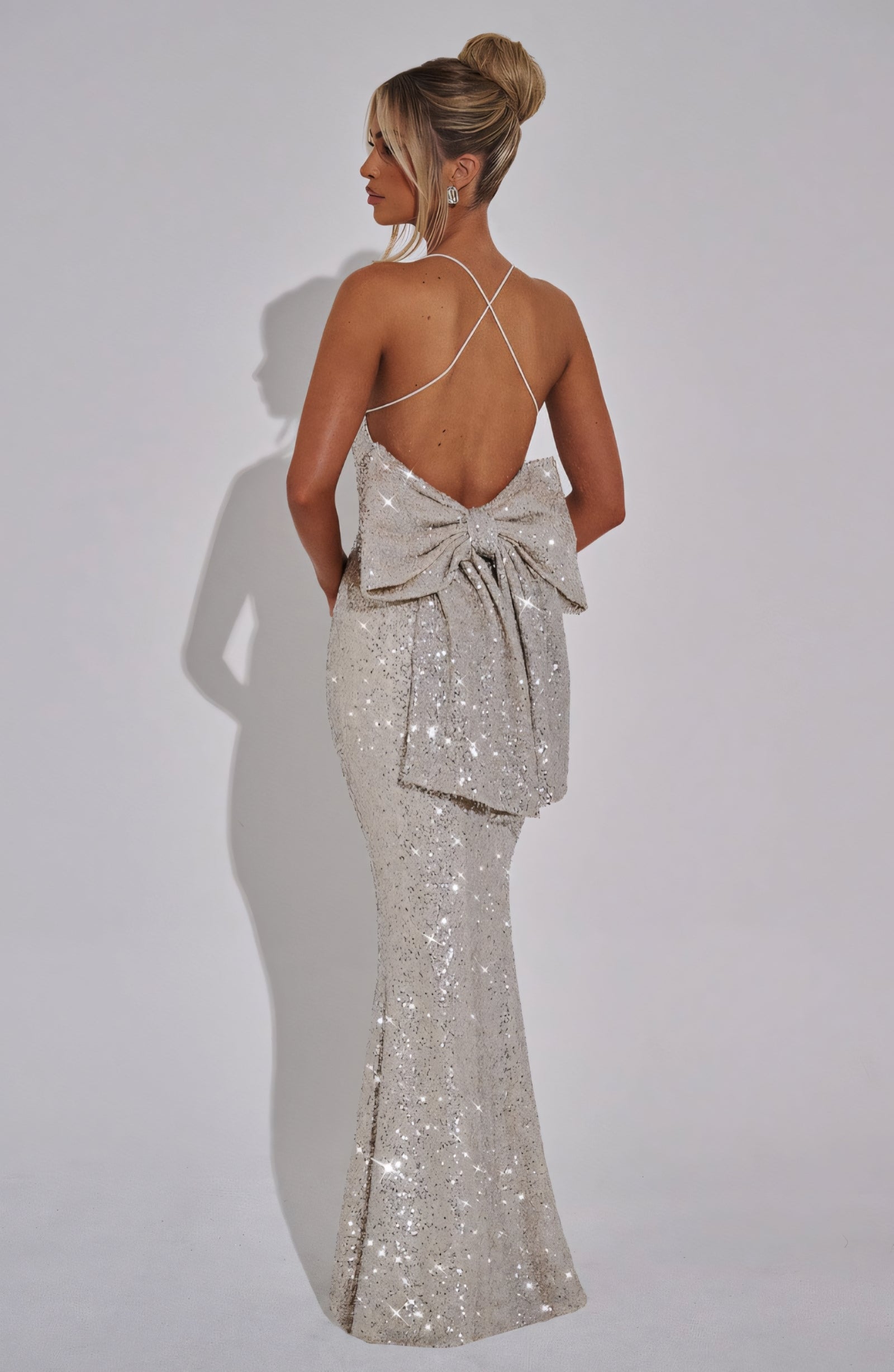 ARIEL MAXI DRESS - CHAMPAGNE SPARKLE