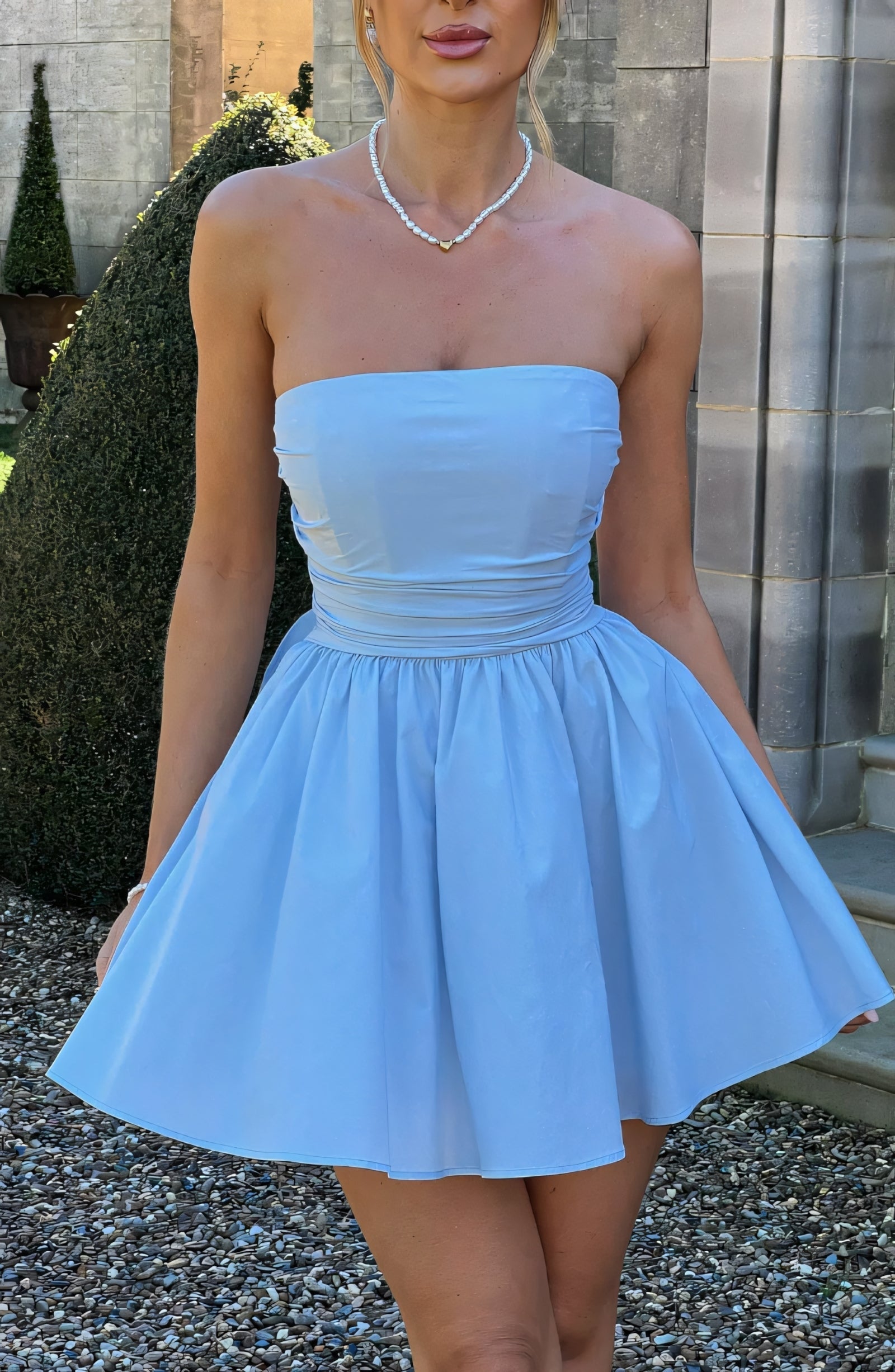 CHARLOT MINI DRESS - BLUE