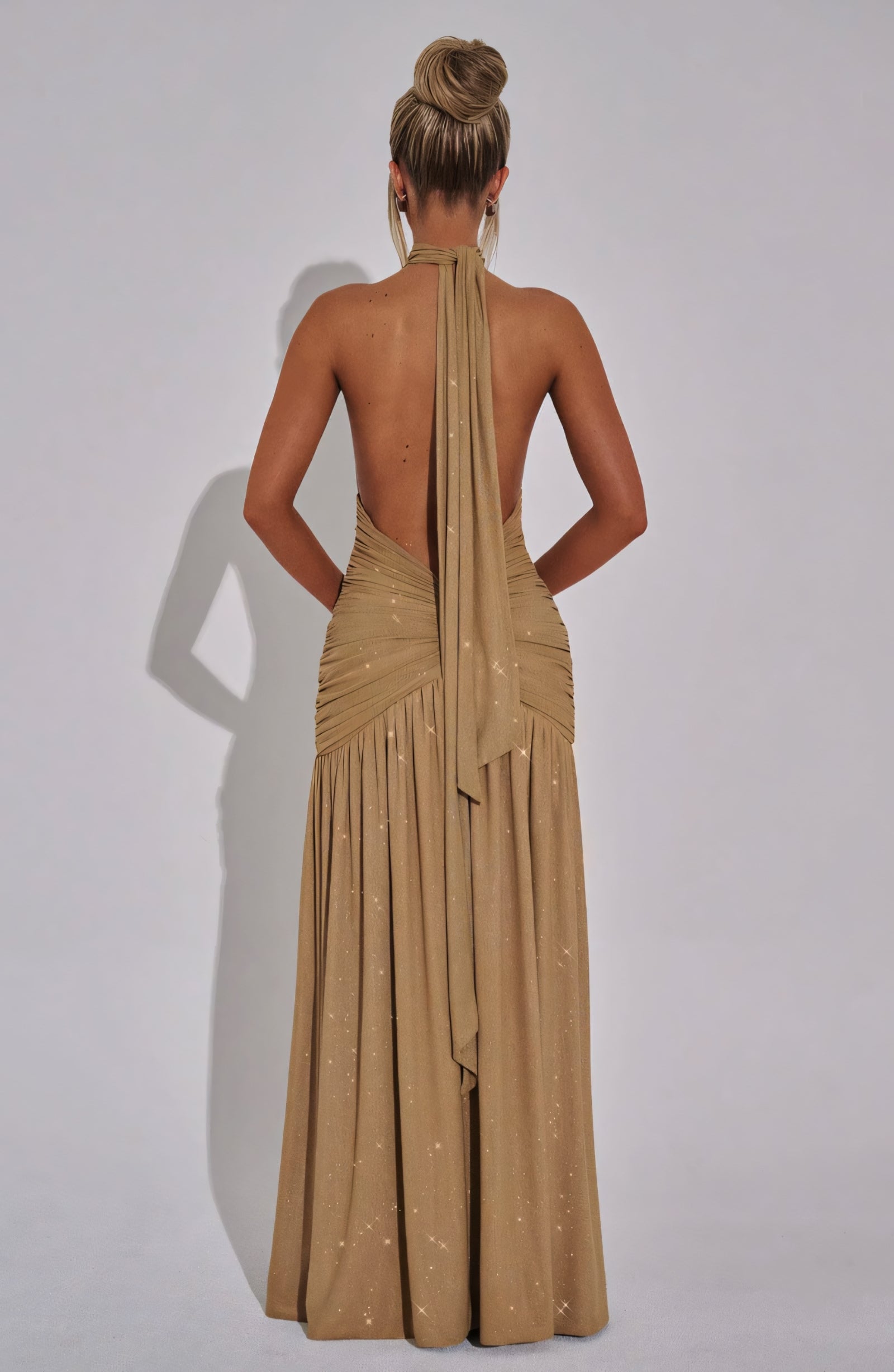 ALEXA MAXI DRESS - GOLD SPARKLE