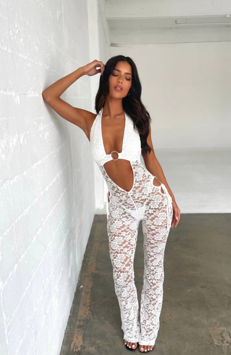 LILLY JUMPSUIT - WHITE