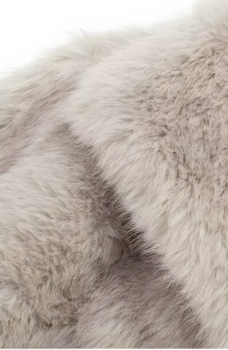 SOFIA FAUX FUR COAT - CREAM