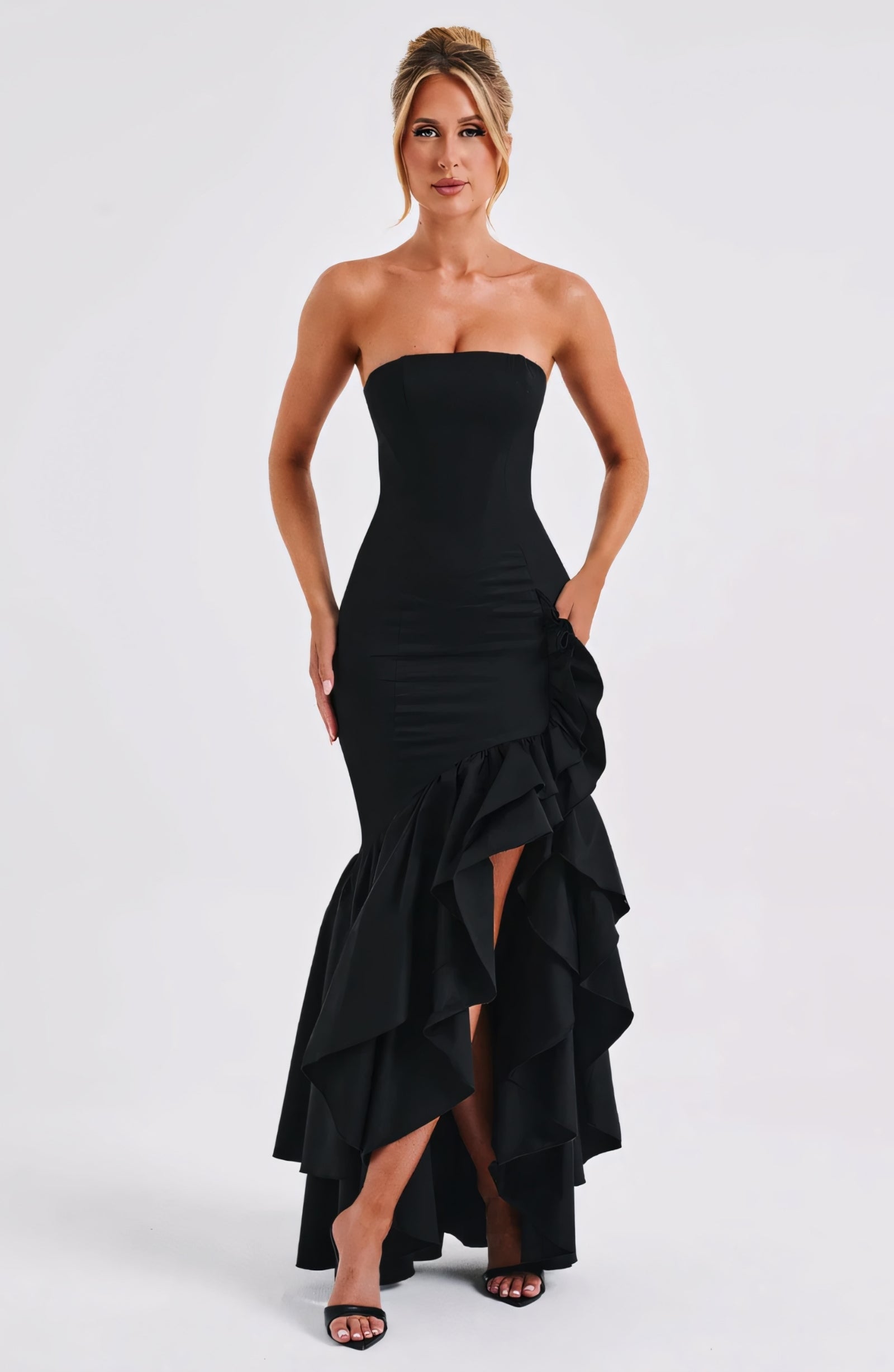 ROSE MAXI DRESS - BLACK