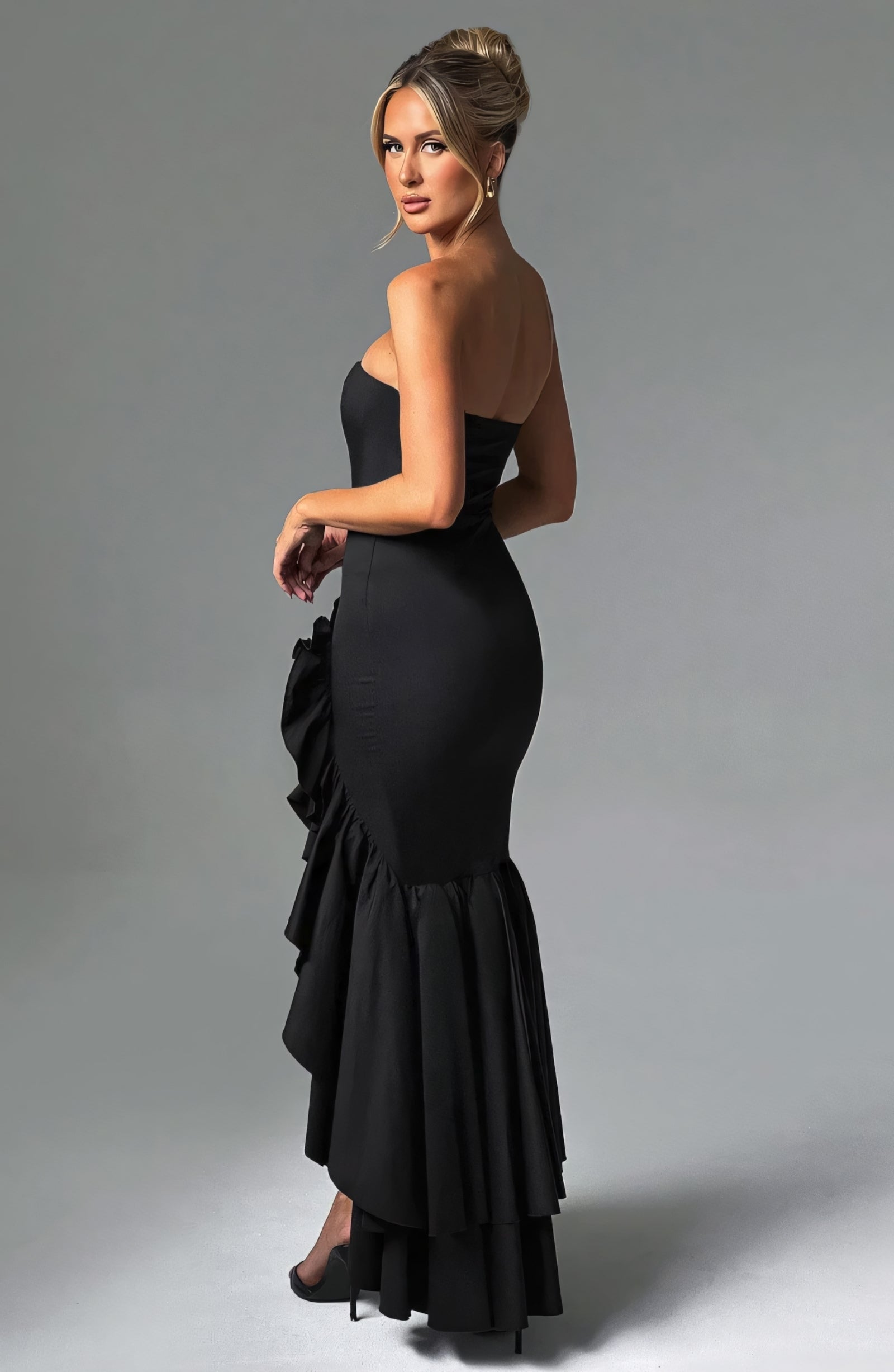 ROSE MAXI DRESS - BLACK