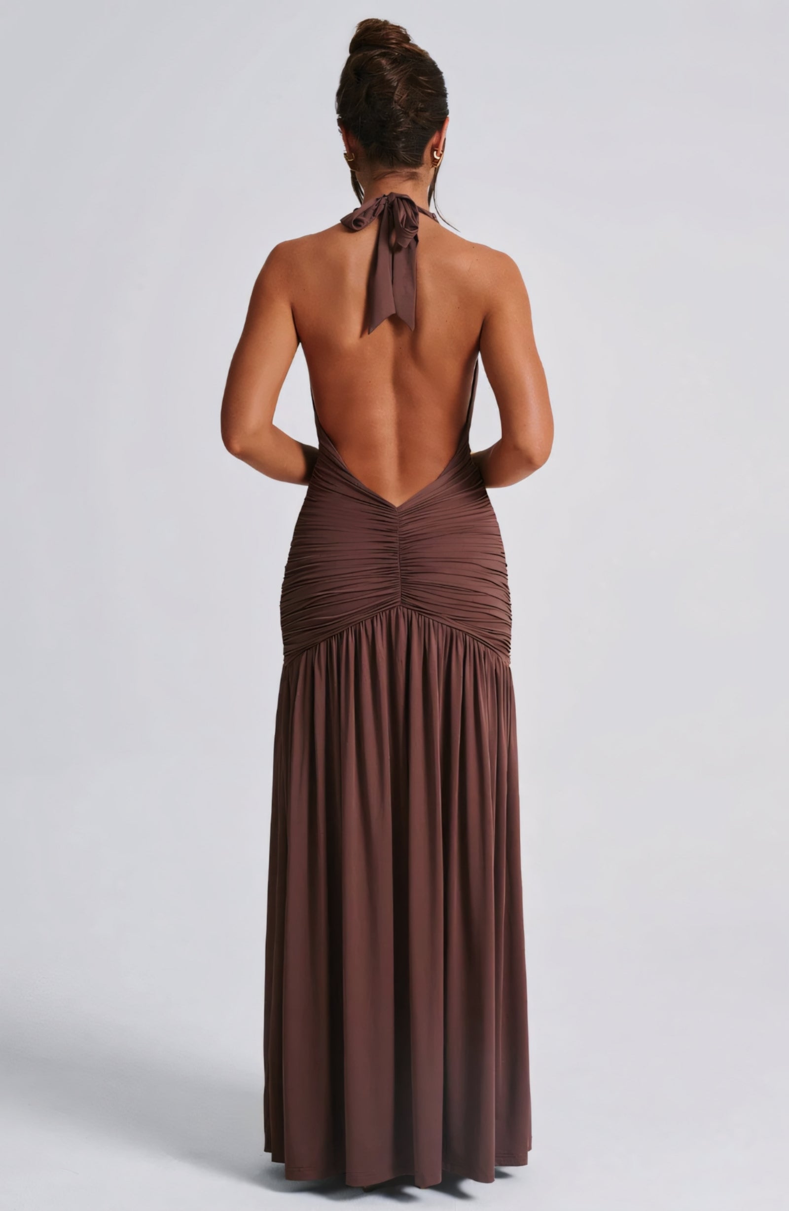 ALEXA MAXI DRESS - CHOCOLATE