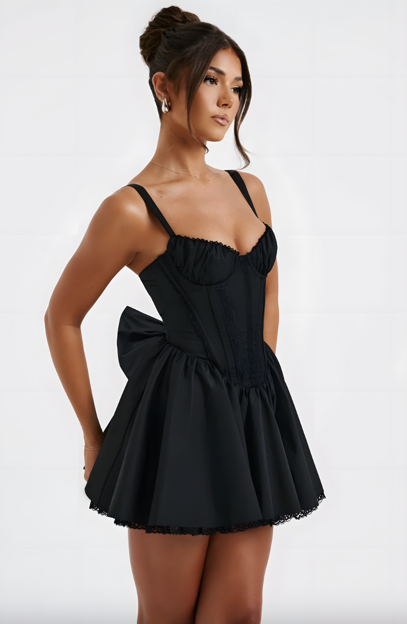 JESSICA MINI DRESS - BLACK