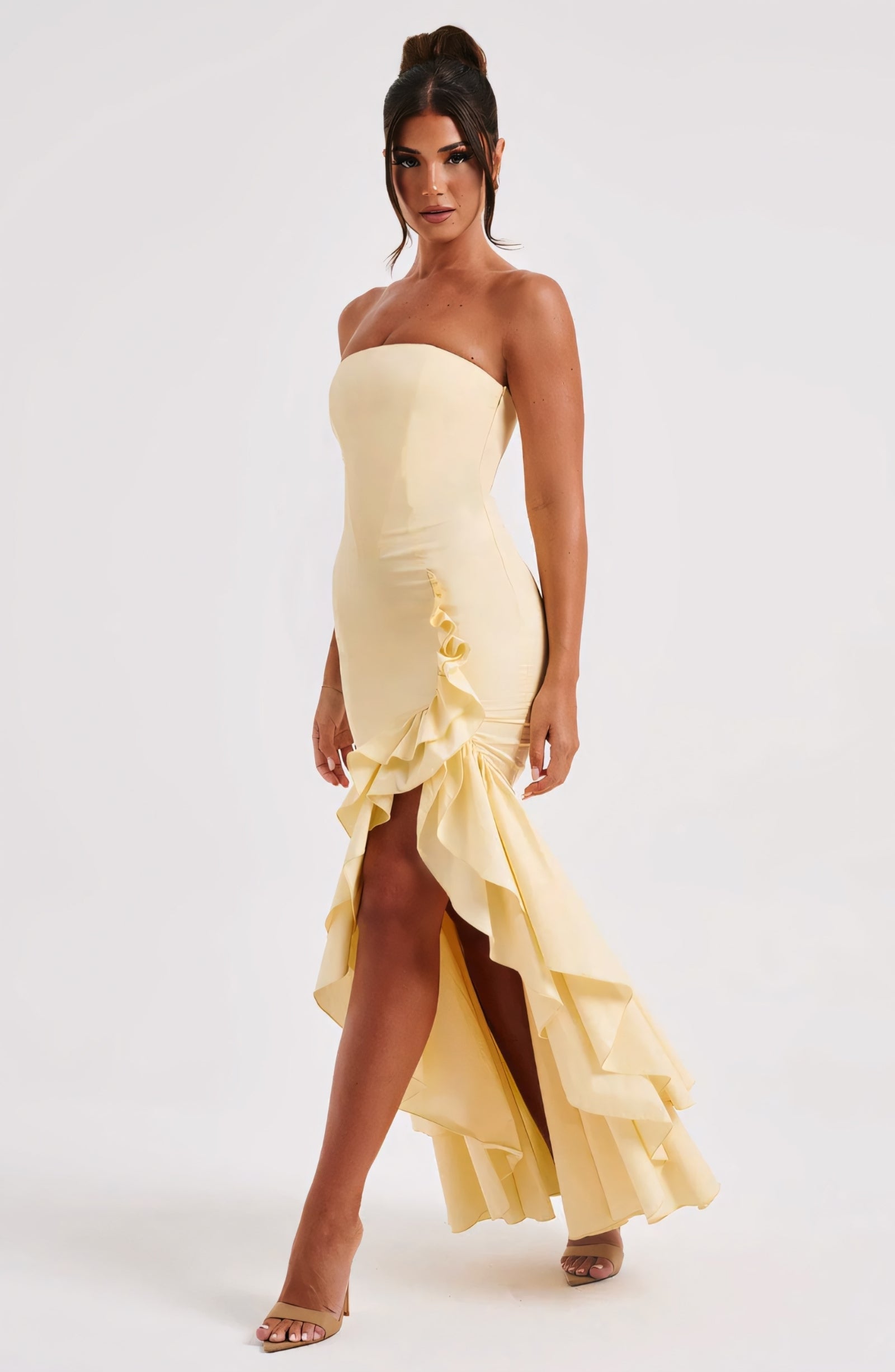 ROSE MAXI DRESS - LEMON