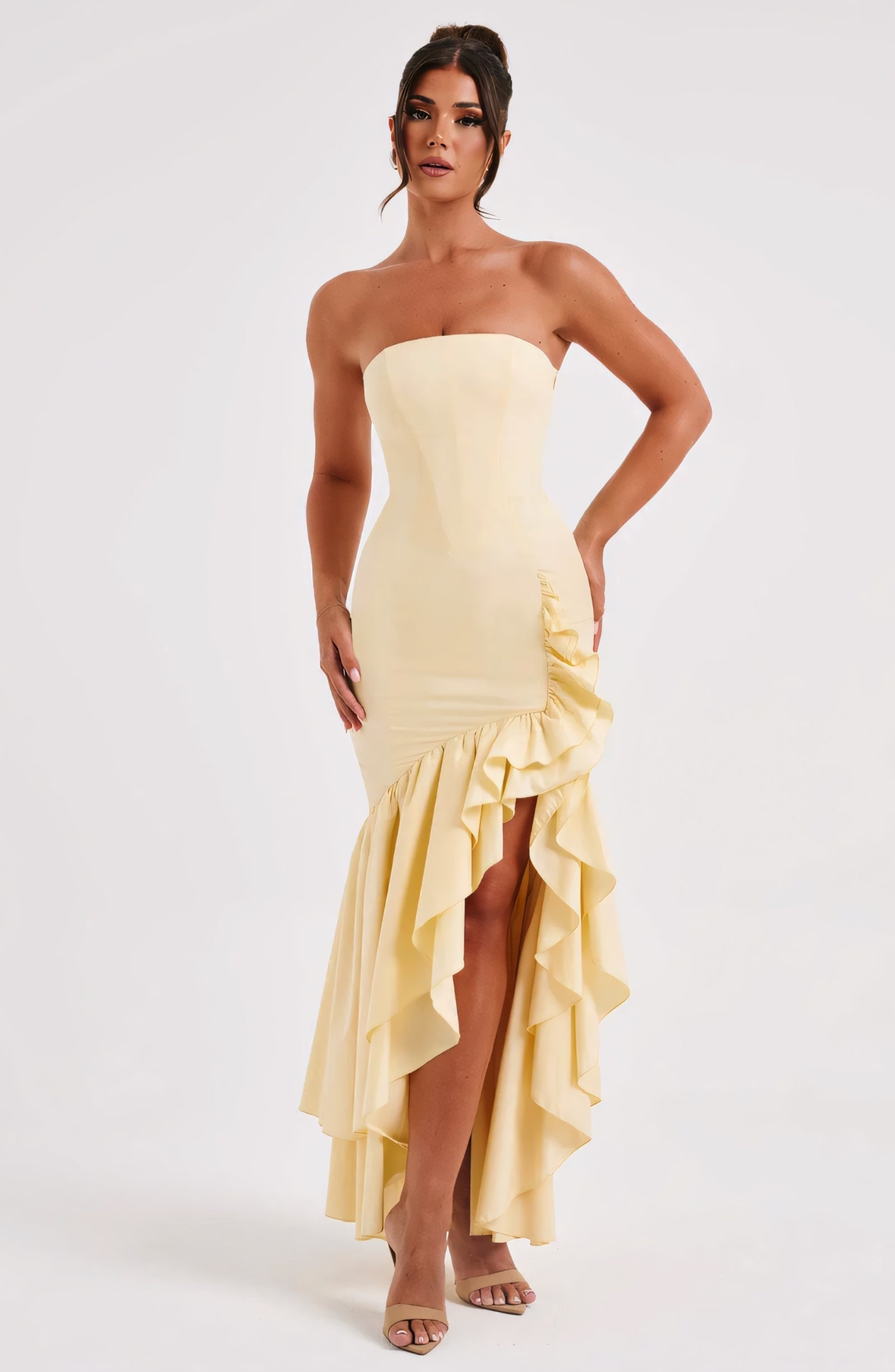 ROSE MAXI DRESS - LEMON