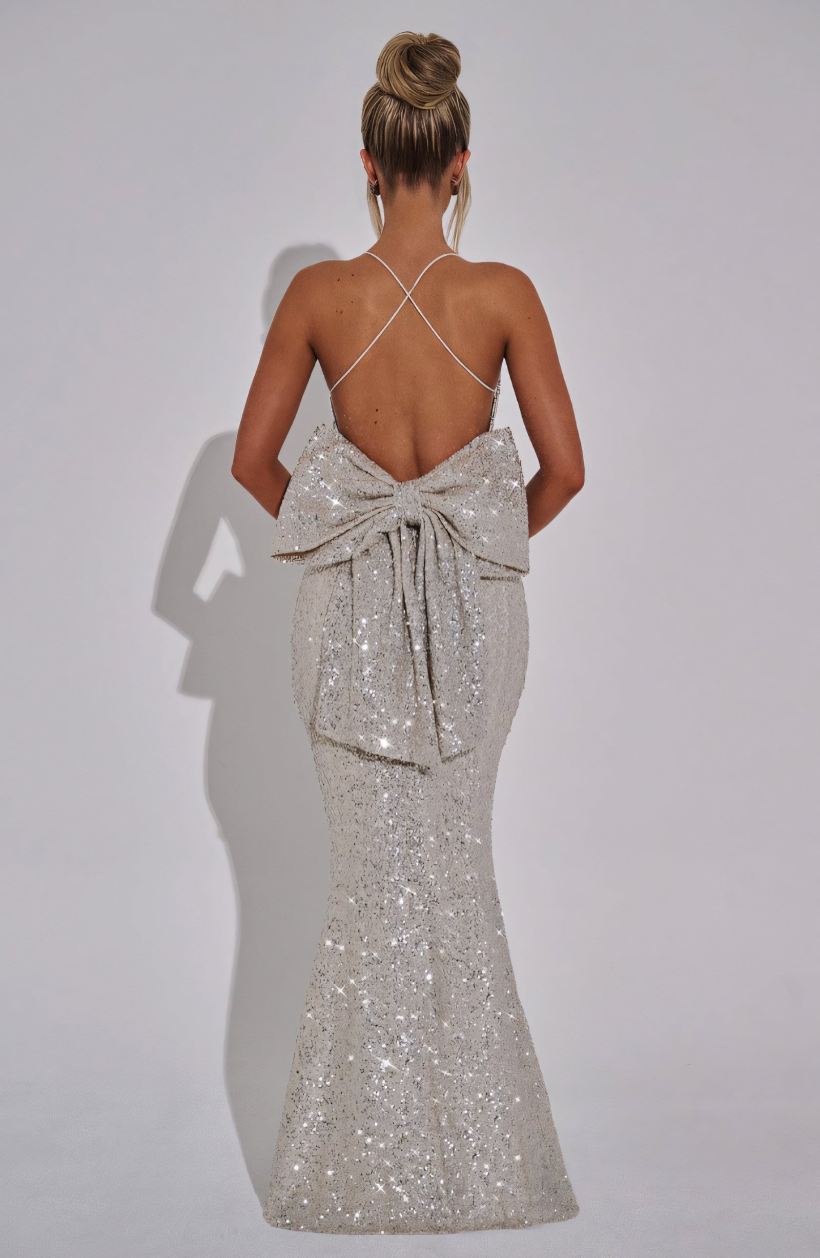 ARIEL MAXI DRESS - CHAMPAGNE SPARKLE