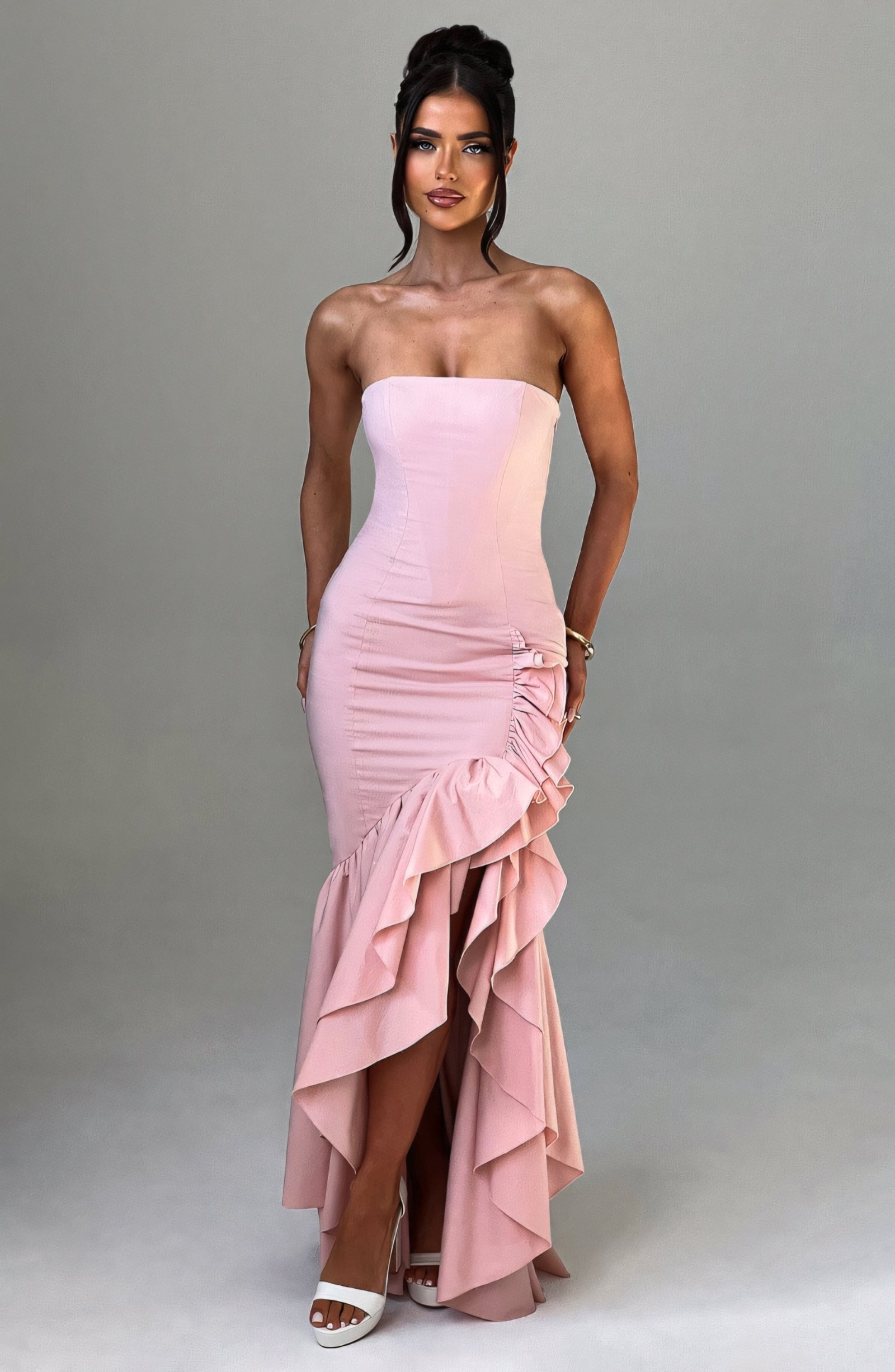 ROSE MAXI DRESS - BLUSH