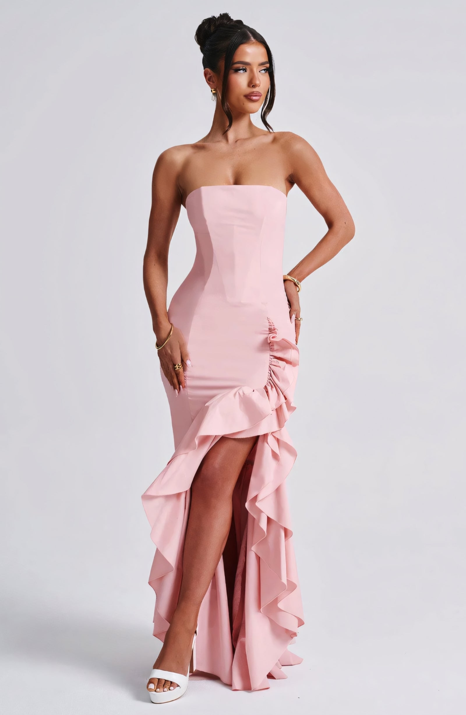 ROSE MAXI DRESS - BLUSH