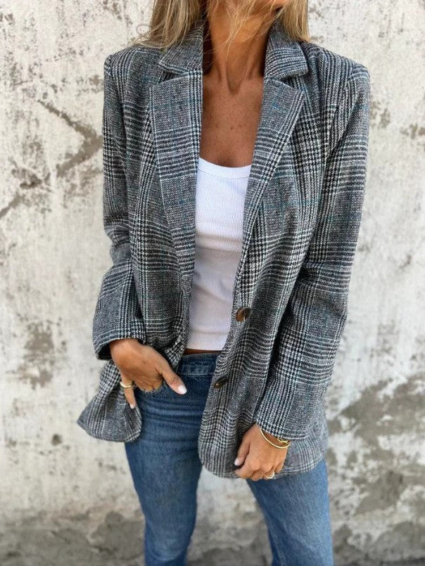 SOPHIE STYLISH BLAZER - GREY