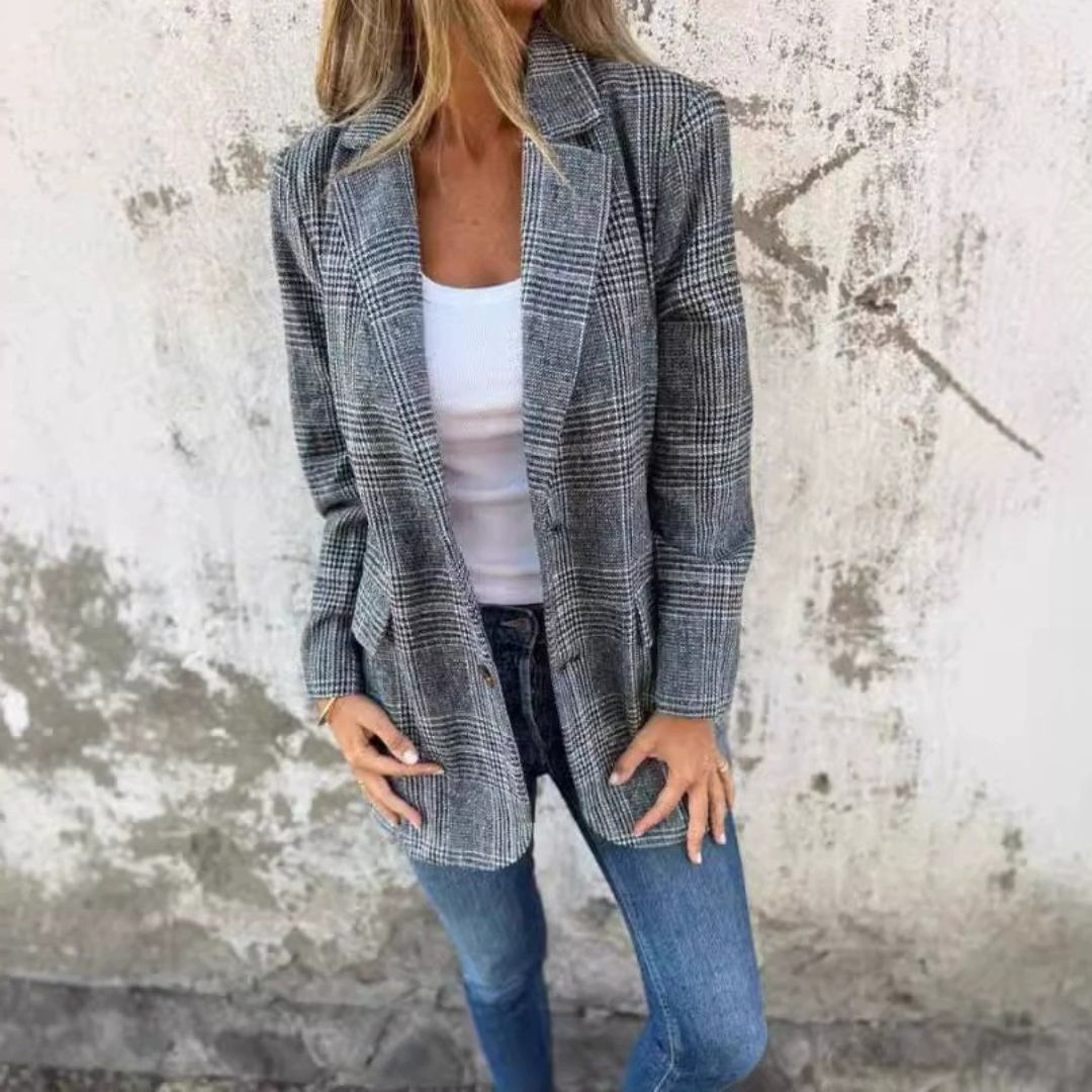 SOPHIE STYLISH BLAZER - GREY