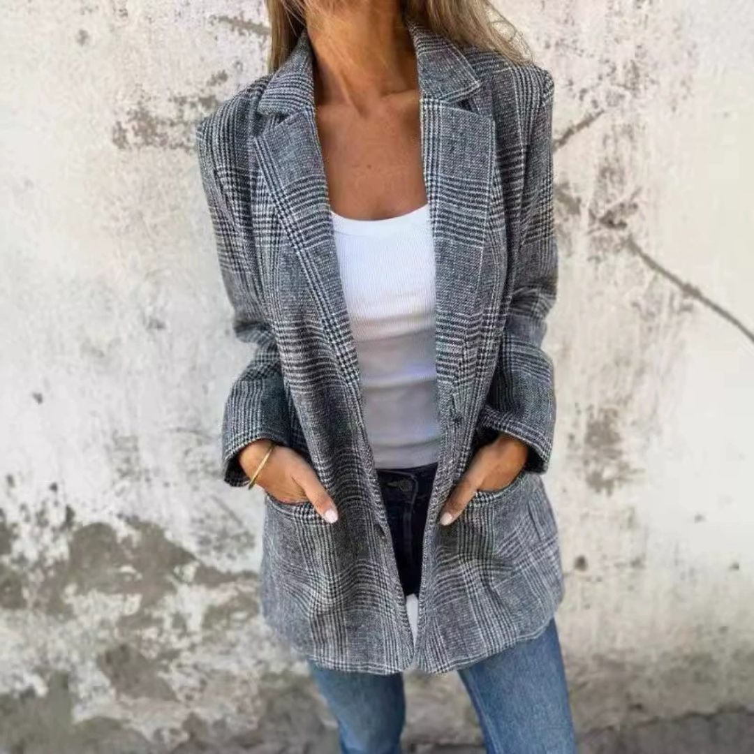 SOPHIE STYLISH BLAZER - GREY