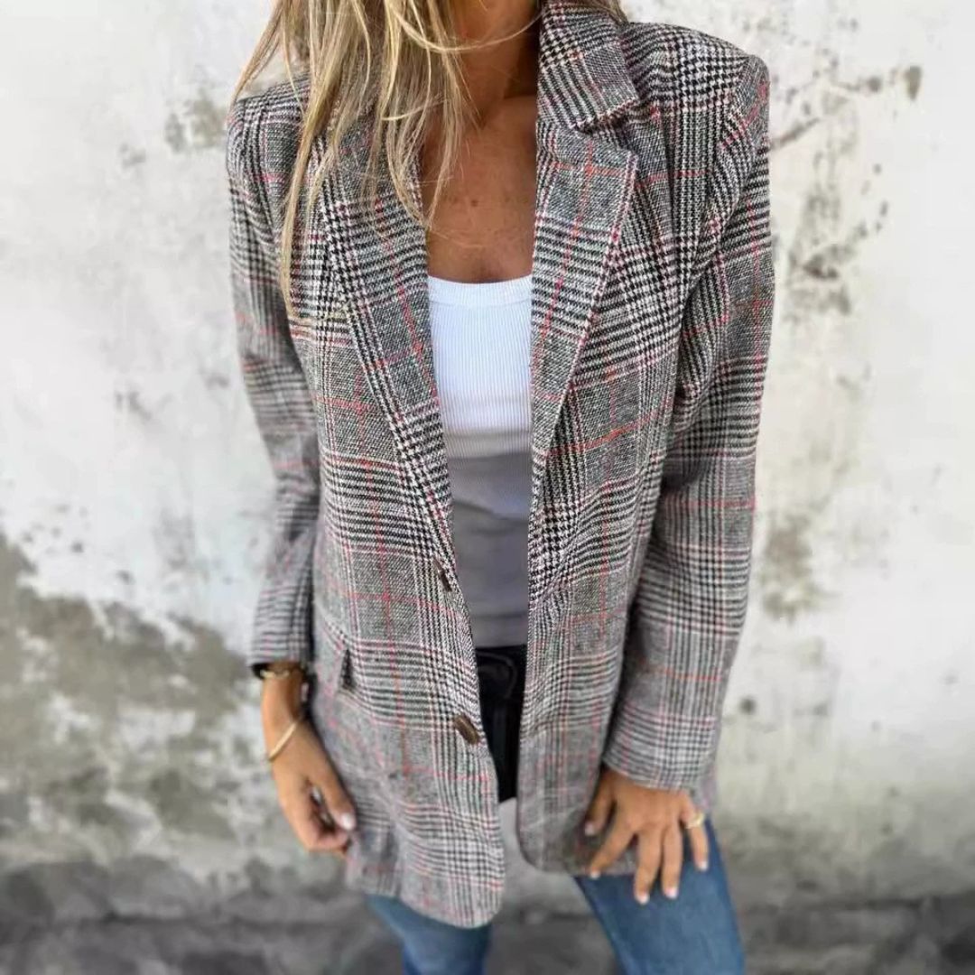 SOPHIE STYLISH BLAZER - GREY