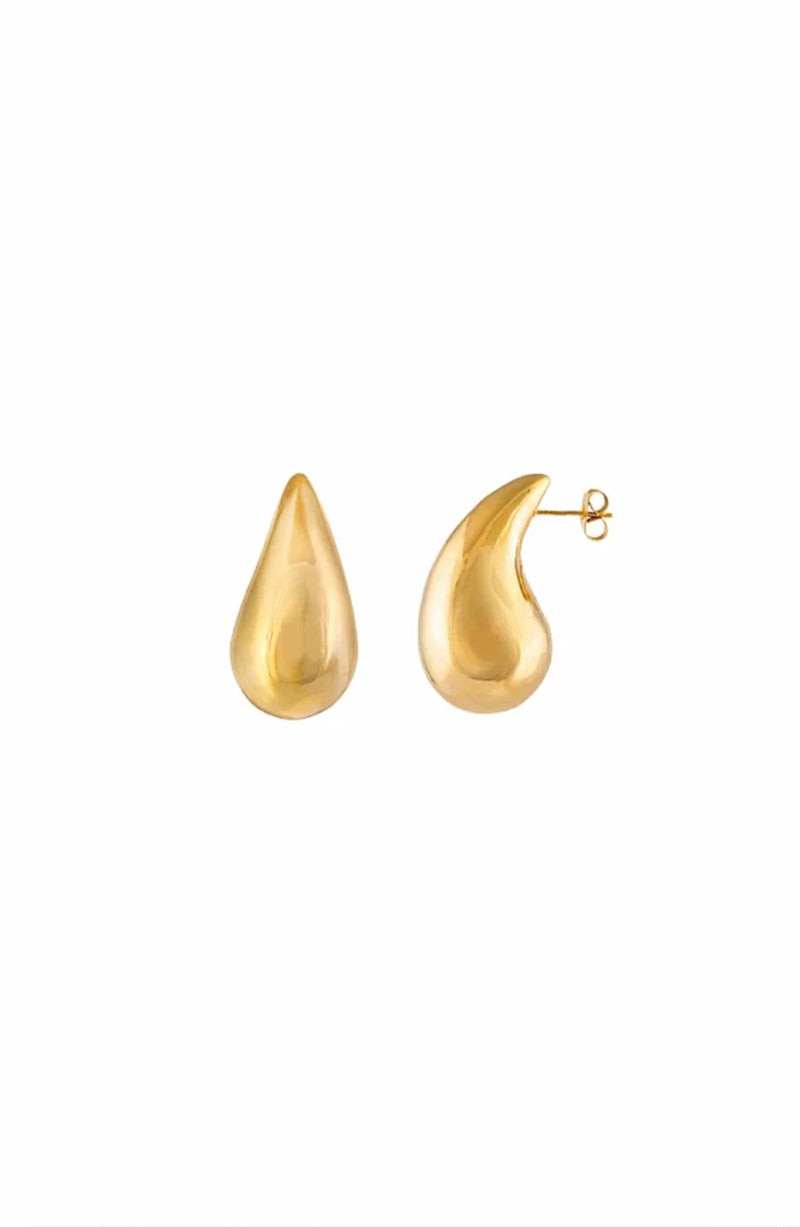 SMALL TEAR EARRINGS - GOLD