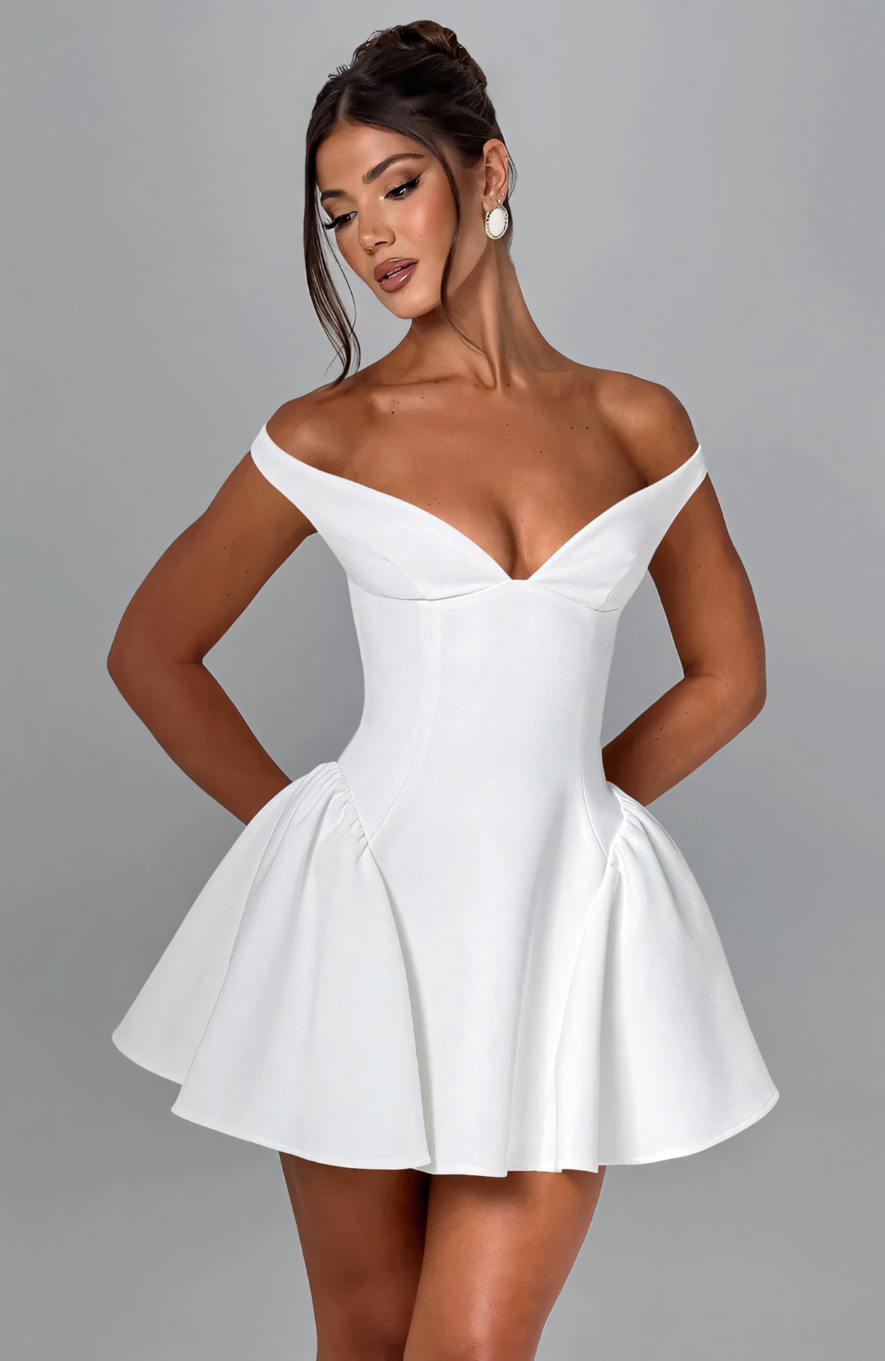 LUCA MINI DRESS - IVORY