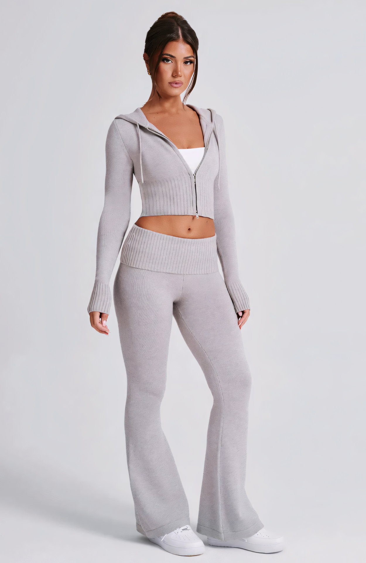 MARA KNIT SET  - LIGHT GREY