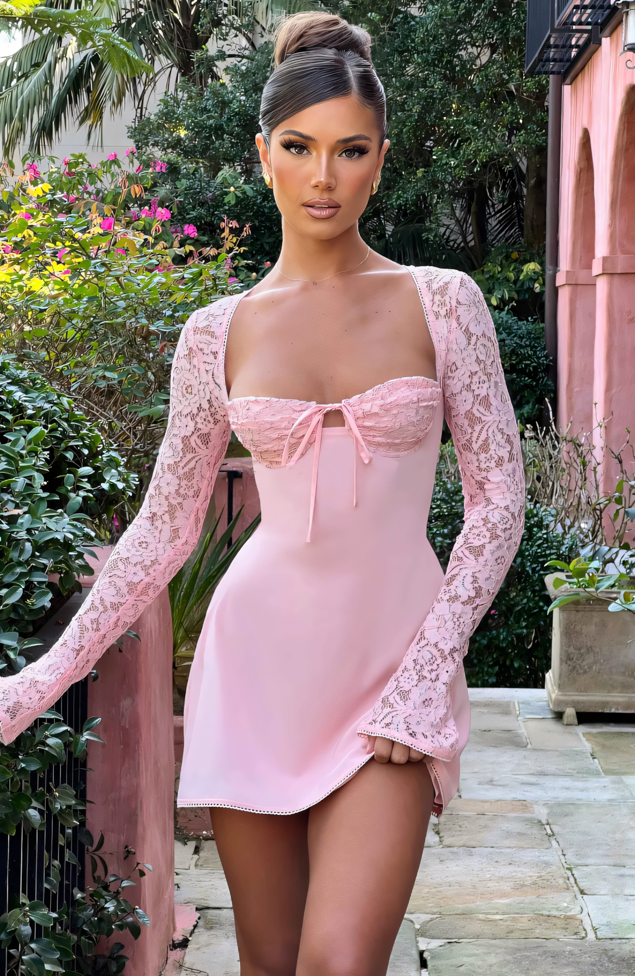 ANGELA MINI DRESS - PINK