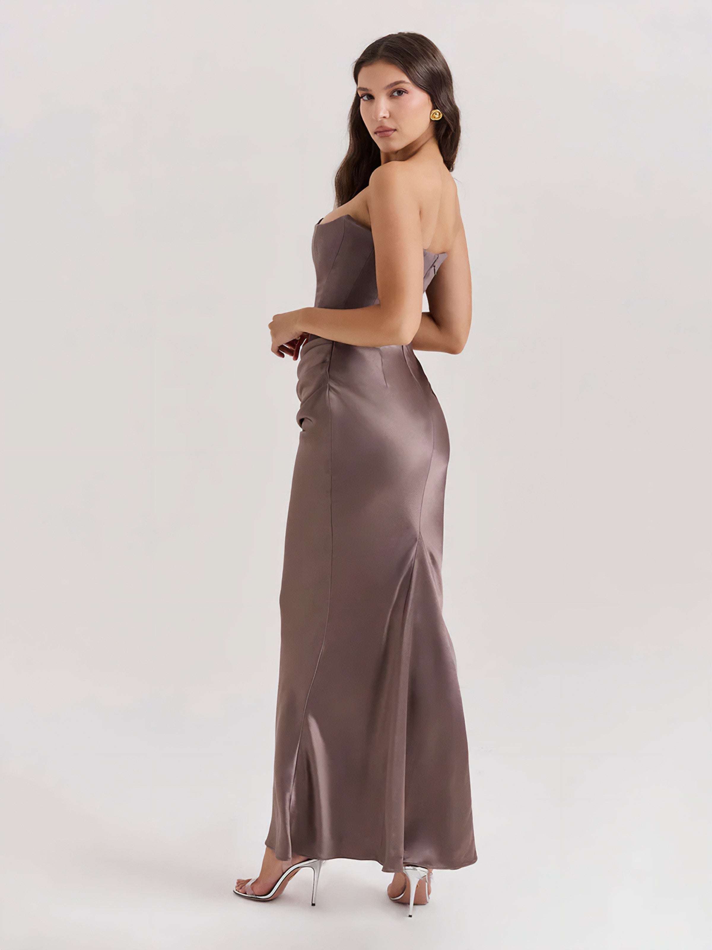 ROSALIND MAXI DRESS - SMOKE