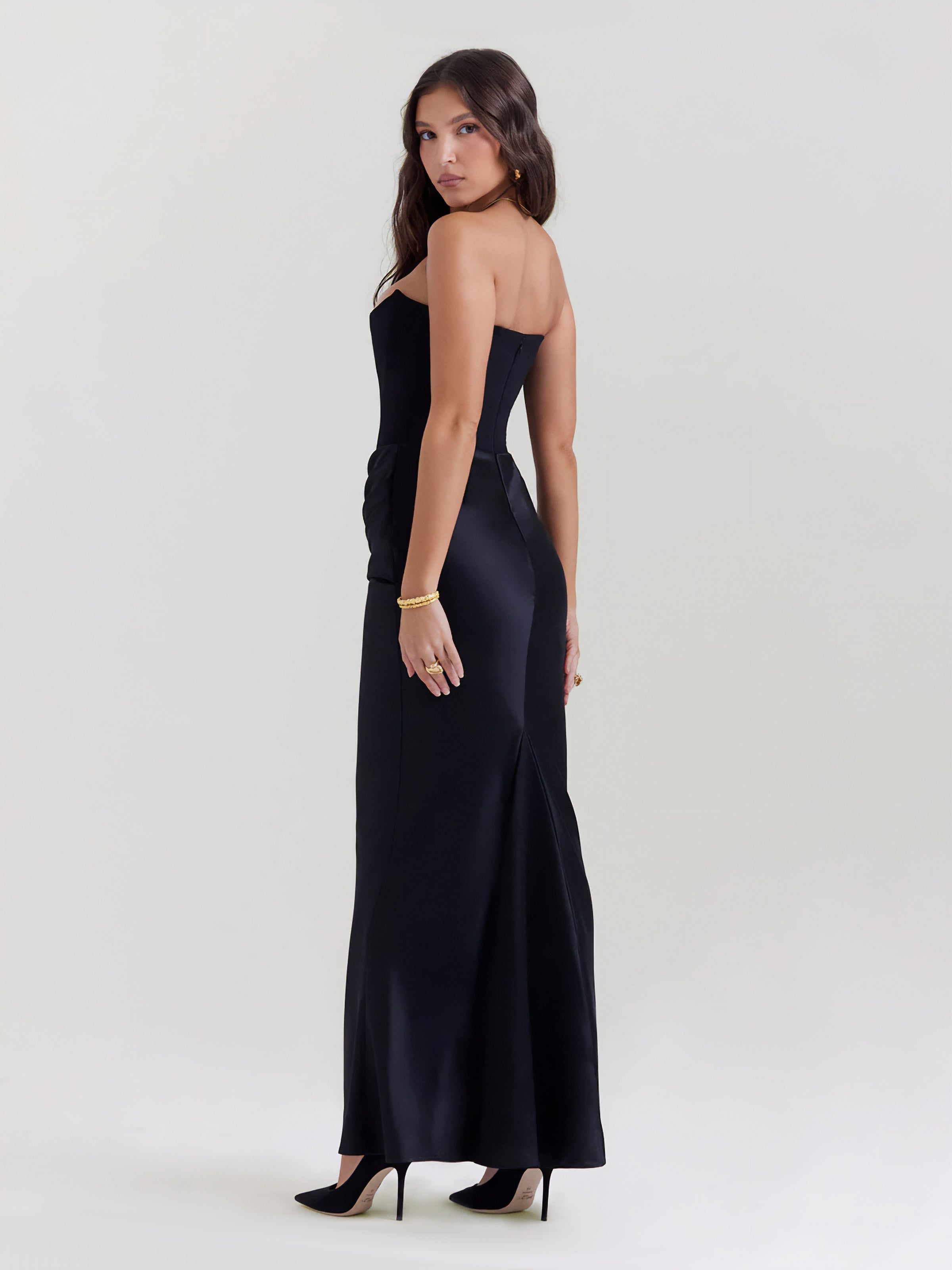 ROSALIND MAXI DRESS - SMOKE