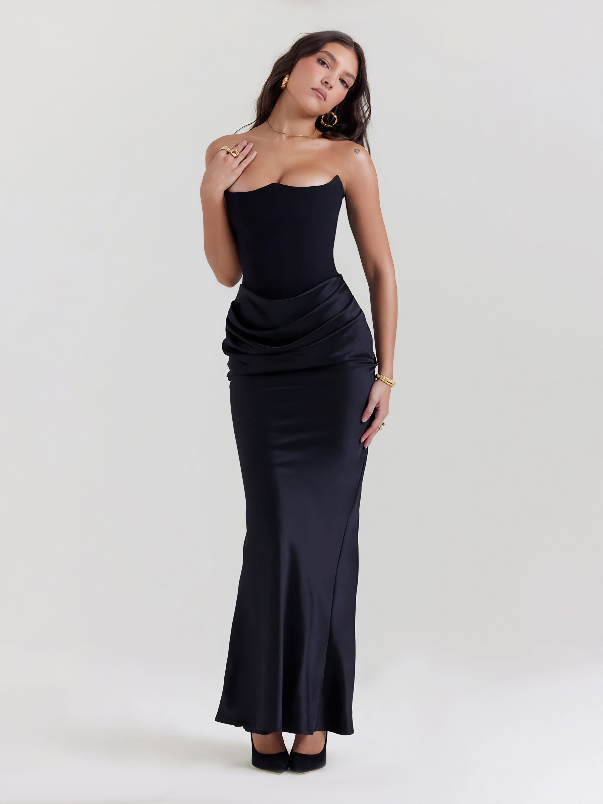 ROSALIND MAXI DRESS - BLACK