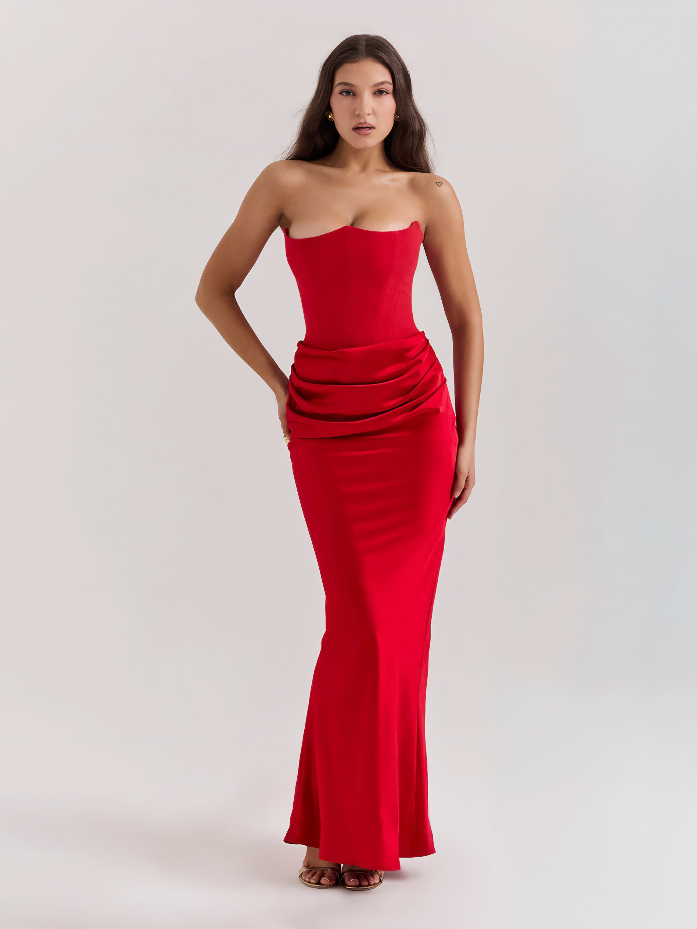 ROSALIND MAXI DRESS - RED