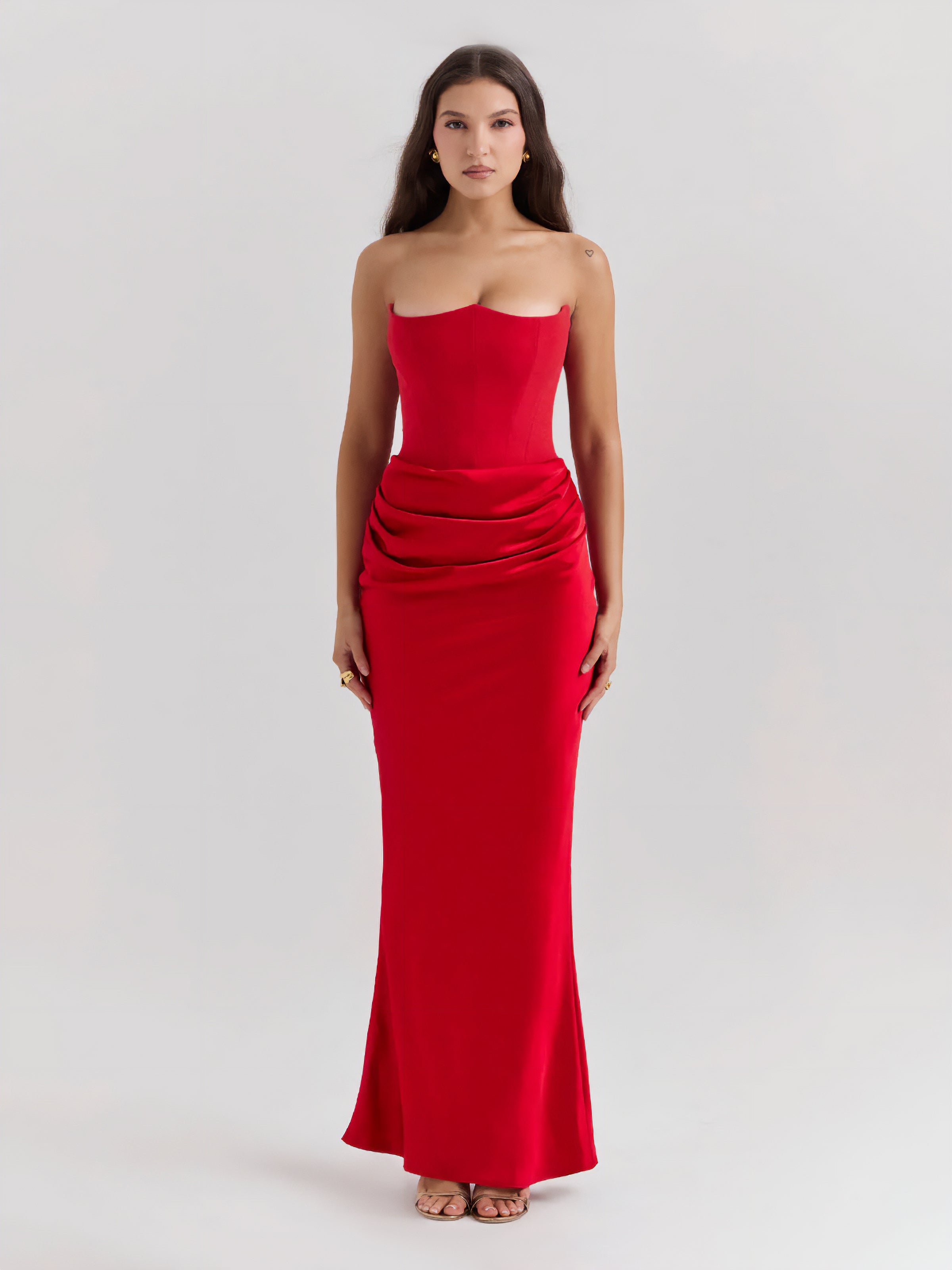 ROSALIND MAXI DRESS - RED