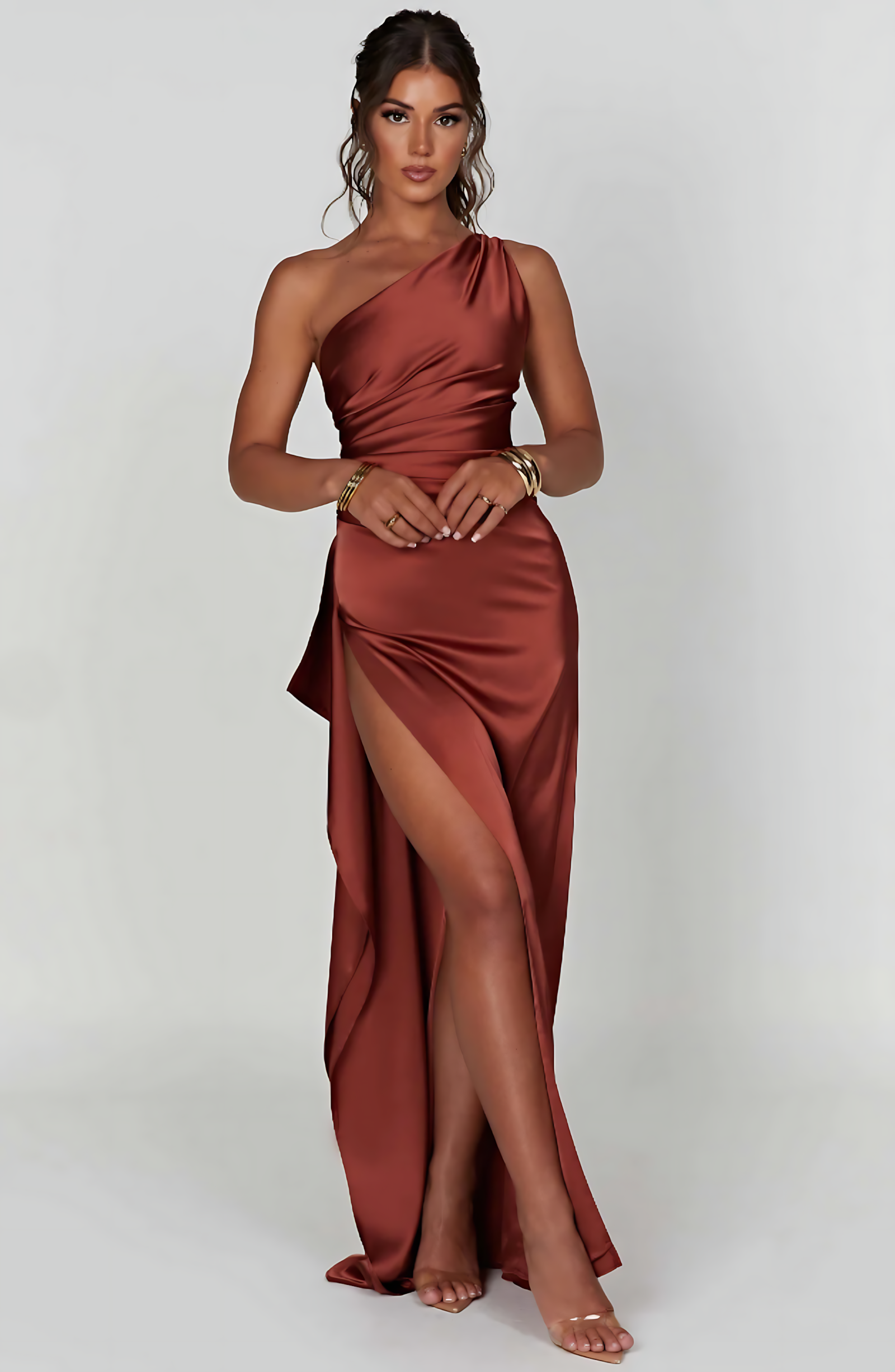 AMARA MAXI DRESS - RUST