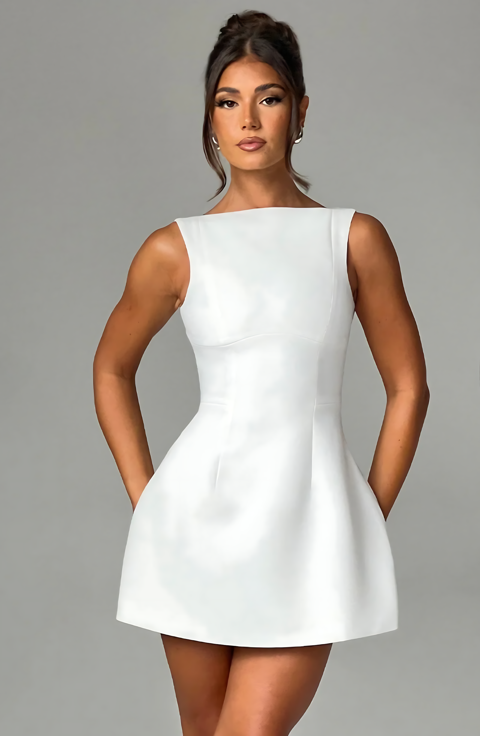 BEAU MINI DRESS - WHITE