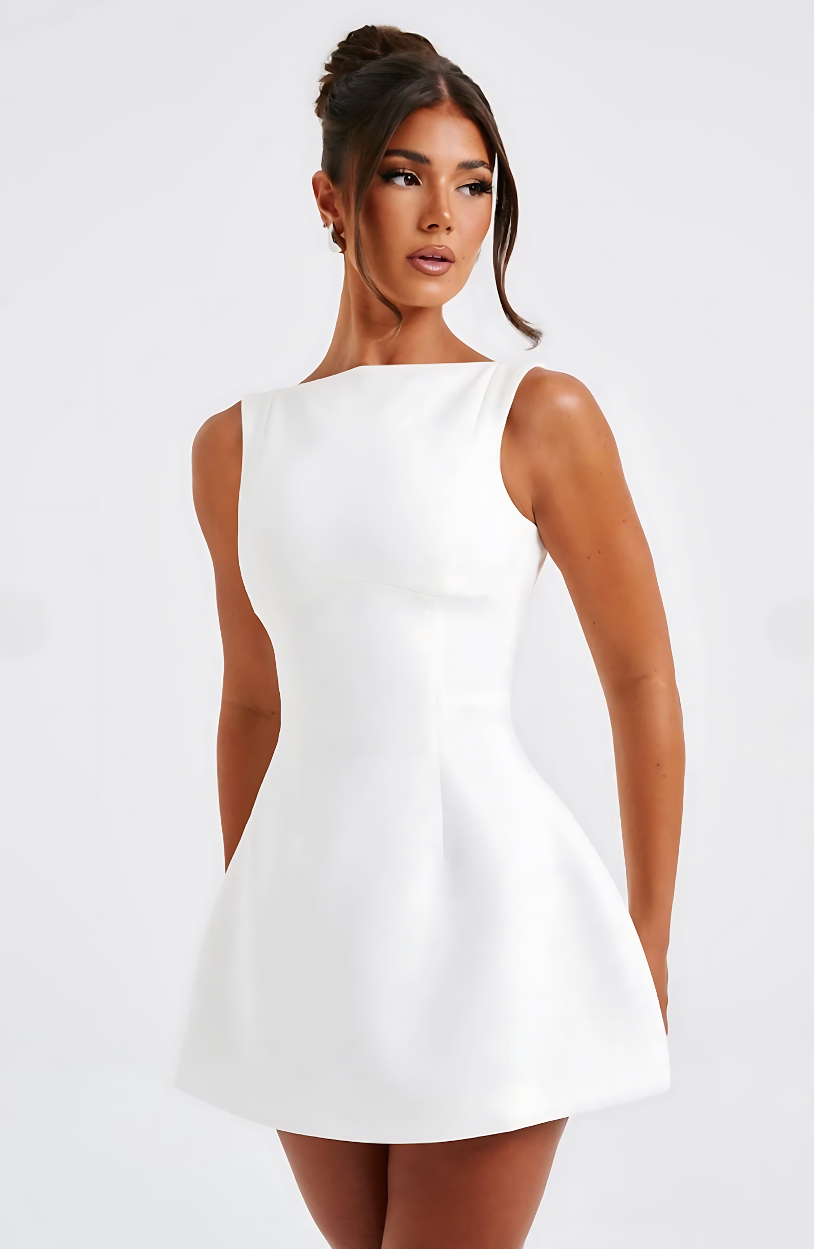 BEAU MINI DRESS - WHITE