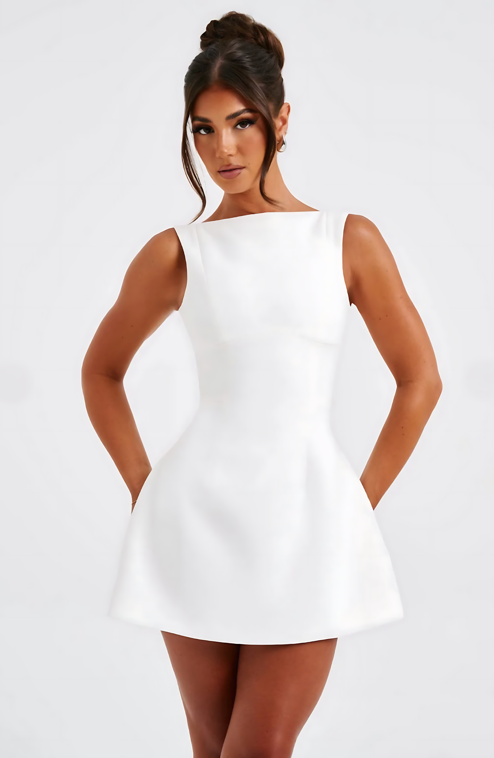 BEAU MINI DRESS - WHITE